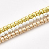 Electroplate Non-magnetic Synthetic Hematite Beads Strands G-T114-33-1