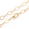 Brass Cable Chains Necklace Making X-MAK-S072-16A-G-2