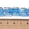 Handmade Dichroic Foil Glass Beads Strands DICH-U001-07G-4