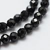 Natural Black Spinel Beads Strands X-G-E366-07-4mm-1