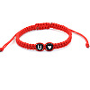 Resin Beads Braided Bead Bracelets FS-WG108B7-21-1