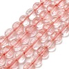Cherry Quartz Glass Beads Strands G-C179-A6mm-16-2
