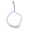 Adjustable Natural Gemstone & Brass Beaded Slider Bracelets for Women DZ3322-1-3
