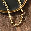 Rack Plating Brass Ball Chain Necklaces for Women NJEW-G102-01D-G-2