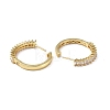 Cubic Zirconia Hoop Earrings EJEW-P214-22G-02-2