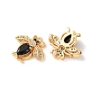 Brass Micro Pave Cubic Zirconia Pendants KK-A284-16G-01-2