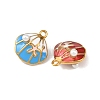 304 Stainless Steel Enamel Pendants STAS-B117-01G-2