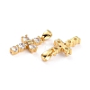 Brass Micro Pave Cubic Zirconia Pendant LS-ZIRC-P089-21G-3