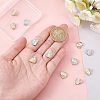 12Pcs 3 Colors Brass Micro Pave Clear Cubic Zirconia Slide Charms KK-FH0002-83-3