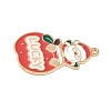 Christmas Alloy Enamel Pendants ENAM-B035-02I-10KCG-2