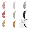 8Pcs 8 Colors Leaf Shape Hotfix Rhinestone DIY-CA0005-47-1