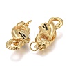 Brass Micro Pave Black Cubic Zirconia Pendants LS-KK-F821-39G-2