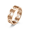 Hollow Word Stainless Steel Finger Rings FIND-PW0020-13A-RG-1