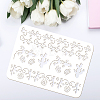 Large Plastic Reusable Drawing Painting Stencils Templates DIY-WH0202-521-3