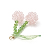 Glass & Acrylic Beaded Pendants PALLOY-MZ01264-01-3