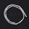 Electroplate Glass Beads Strands GLAA-B023-01A-16-2