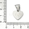 304 Stainless Steel Pendants STAS-D225-05P-3