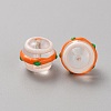 Transparent Painted Glass Beads GLAA-WH20007-01A-2
