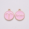 Alloy Enamel Pendants X-ENAM-S124-01B-09A-1