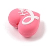 Breast Cancer Awareness Pink Ribbon Theme Silicone Beads SL-CBA6E7F-01C-2