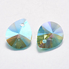 Faceted Glass Rhinestone Pendants RGLA-F053-A-202PS-2