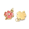 304 Stainless Steel Enamel Pendants STAS-K330-06G-2