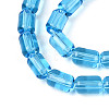 Transparent Glass Beads Strands GLAA-T028-14T-04-3