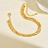 Summer Beach Brass Teardrop Tassel Anklets for Women IU8608-4