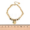 Bohemian 304 Stainless Steel Chain & Natural & Synthetic Gemstone Beads Double Layers Bracelets BJEW-C150-01D-G-3