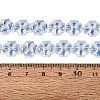 Baking Paint Electroplate Transparent Glass Beads Strands EGLA-Q136-04A-09-4