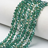 Electroplate Glass Beads Strands EGLA-A034-T6mm-K03-1
