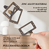 25Pcs Rectangle Zinc Alloy Label Frame Card Holder AJEW-FH0008-75D-3