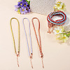 8Pcs 8 Colors 3.5MM Round Nylon Cotton Cord Necklace Making NJEW-TA0001-26RG-5