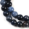 Natural Dumortierite Beads Strands G-G167-A06-6MM-4