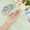 24Pcs 304 Stainless Steel Mesh Lids for Water Planting Glass Vase AJEW-BC0002-18-3