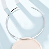 304 Stainless Cuff Choker Necklaces SA-CBA725A-22P-3