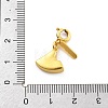 Brass Enamel Fruits Pendant Decoration HJEW-P020-01A-G-3