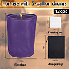 12Pcs 8 Colors Oxford Cloth and Nylon Filter Drawstring Bags ABAG-WA0001-41-2