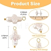 10Pcs 2 Styles Natural Keshi Pearl Cross Pendants PALLOY-YW032-3