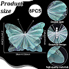 Gauze & Iron Butterfly Decoration for Wedding AJEW-WH0709-354-3