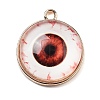 Halloween Theme Glass Pendants GLAA-P067-01G-03-1