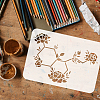 Plastic Drawing Painting Stencils Templates DIY-WH0396-0040-3