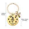 Alloy Enamel & 201 Stainless Steel Keychain KEYC-YW00091-01-3