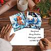 Christmas DIY Diamond Painting Greeting Card Kits PW-WGAFD54-01-4