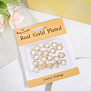 20Pcs Brass Huggie Hoop Earring Findings KK-BBC0014-57-6