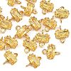 SHEGRACE Brass Pave Cubic Zirconia Rectangle Connector Charms XGRQ2O050-438C-G-1