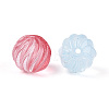 Baking Paint Transparent Glass Beads DGLA-N018-07-2
