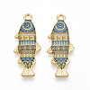 Alloy Enamel Pendants FIND-C037-16G-09-1-1