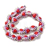 Baking Paint Glass Bumpy Beads Heart LAMP-V001-09G-7