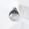 Halloween 304 Stainless Steel Rhinestone Finger Rings GJ8747-4-4